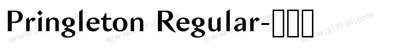 Pringleton Regular字体转换 Pringleton Regular字体转换